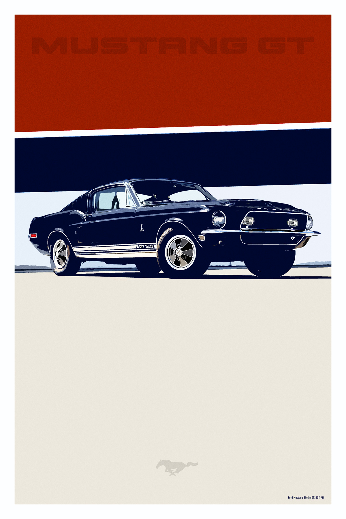 Ford Mustang Poster | Nicolas Noah Studer